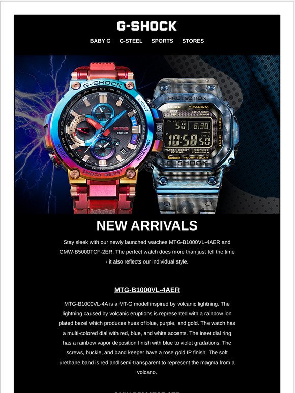 G Shock Uk Stay Sleek With Our Newly Launched Watches Mtg B1000vl 4aer And Gmw B5000tcf 2er Milled
