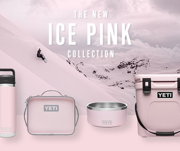 YETI - Introducing the new Ice Pink Collection. Our new seasonal hue is  inspired by powdered peaks at first light. Shop now