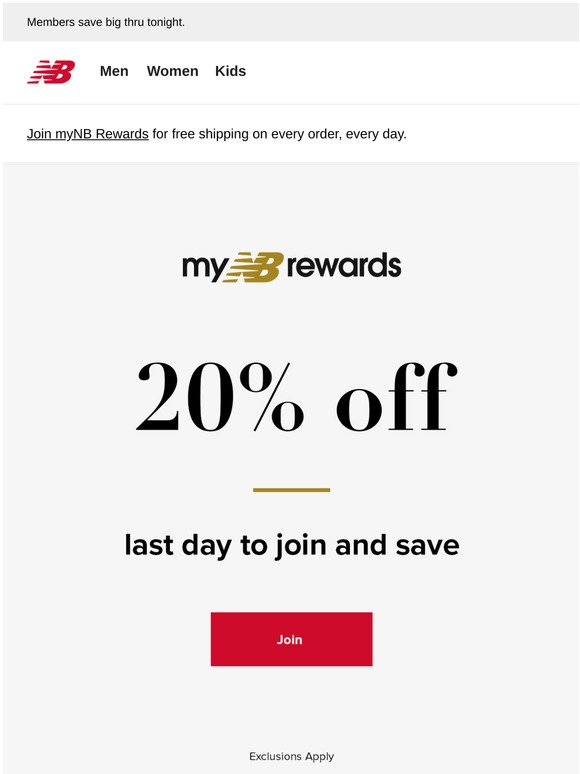 new balance email discount