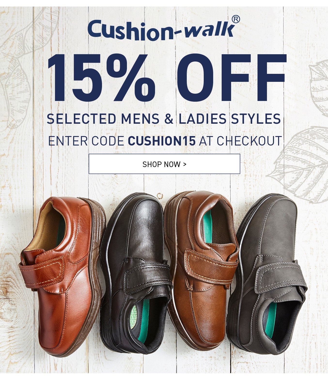 cushion walk shoes sale
