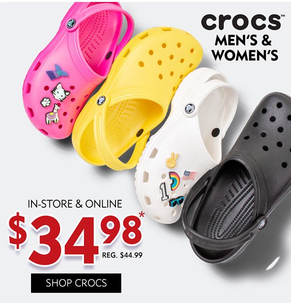 Shoe Carnival: $10 off Crocs! Limited 