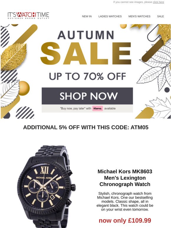 michael kors watch buy now pay later
