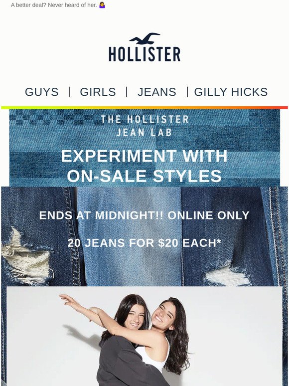 hollister jean sale ending