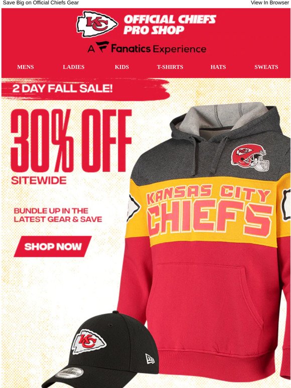 chiefs gear sale