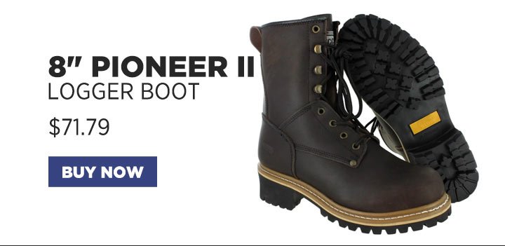 rugged blue logger boots