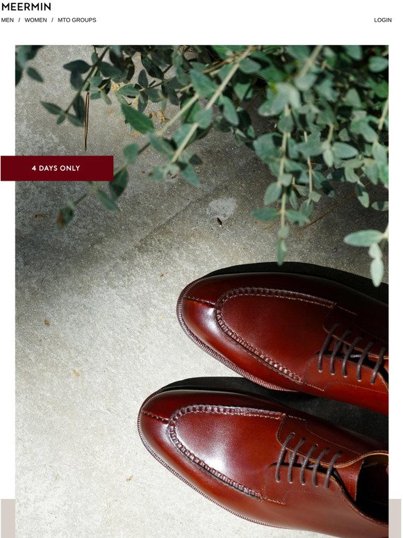 Meermin Shoes Email Newsletters: Shop 