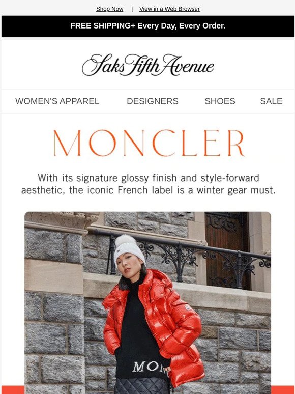 Saks Fifth Avenue: Moncler is a winter 