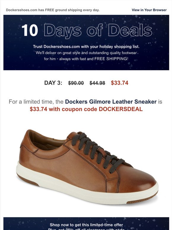 Dockers Shoes: Gift casual + cool with 