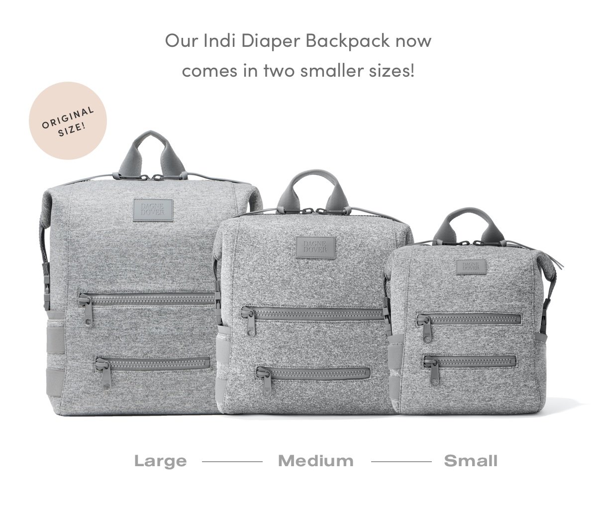 dagne dover diaper backpack medium vs large｜TikTok Search