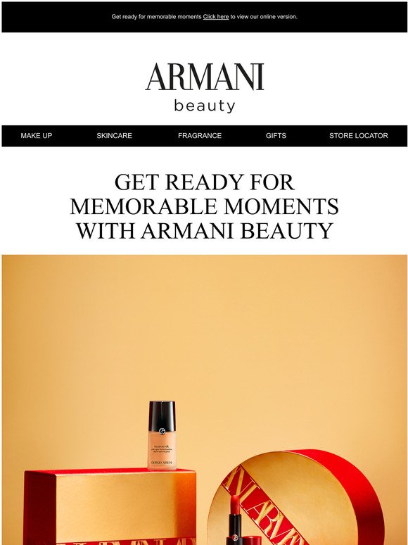 Armani Beauty Email Newsletters Shop Sales, Discounts, and