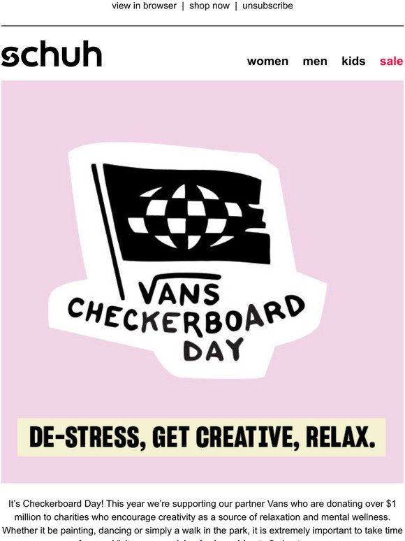 schuh checkerboard vans
