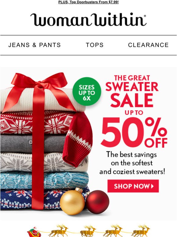 woman within clearance sweaters