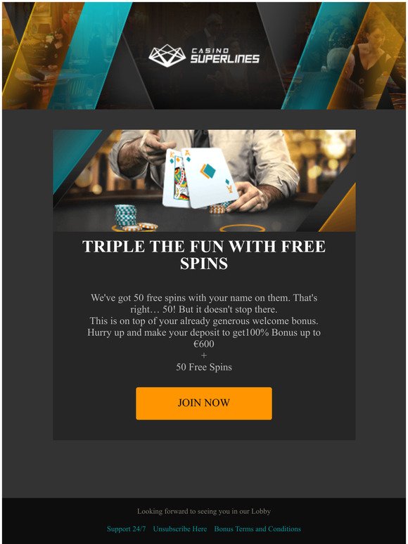 Casino Superlines 50 Free Spins