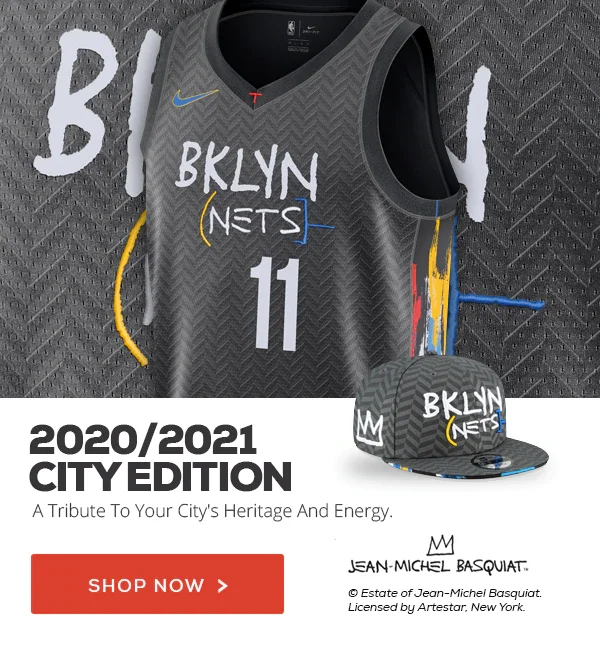 Brooklyn Nets Starter The Line-Up Oxford Hoodie Half-Zip Jacket -  White/Black
