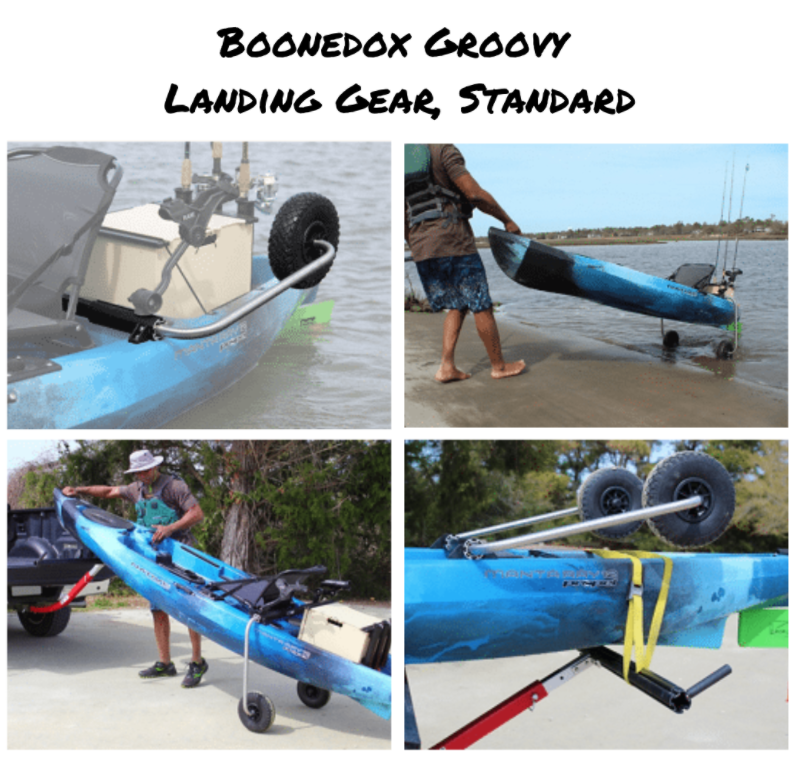 Austin Kayak: Attach, Deploy, and Retract – Boonedox Groovy Landing Gear  Kayak Wheel System