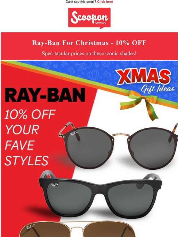 ray ban 10 off