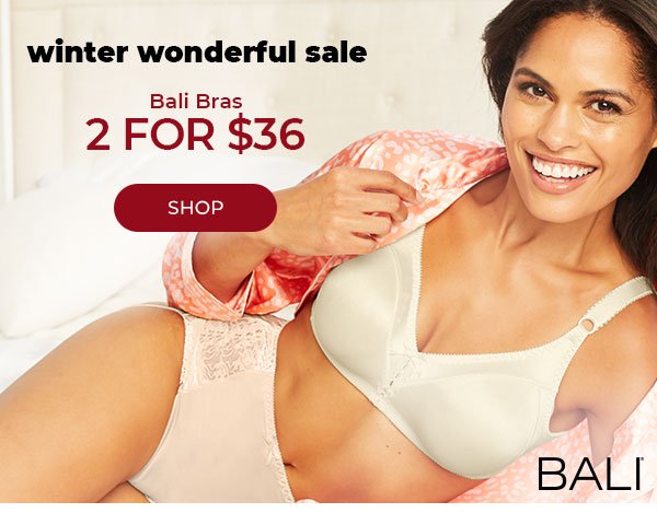 One Hanes Place: Get Yourself What You Really Wanted: Bali Bras 2/$36