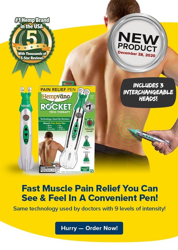 The Hempvana Rocket TENS Pain Relief Pen