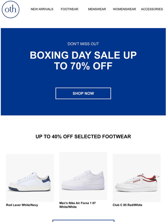 air force 1 boxing day sale