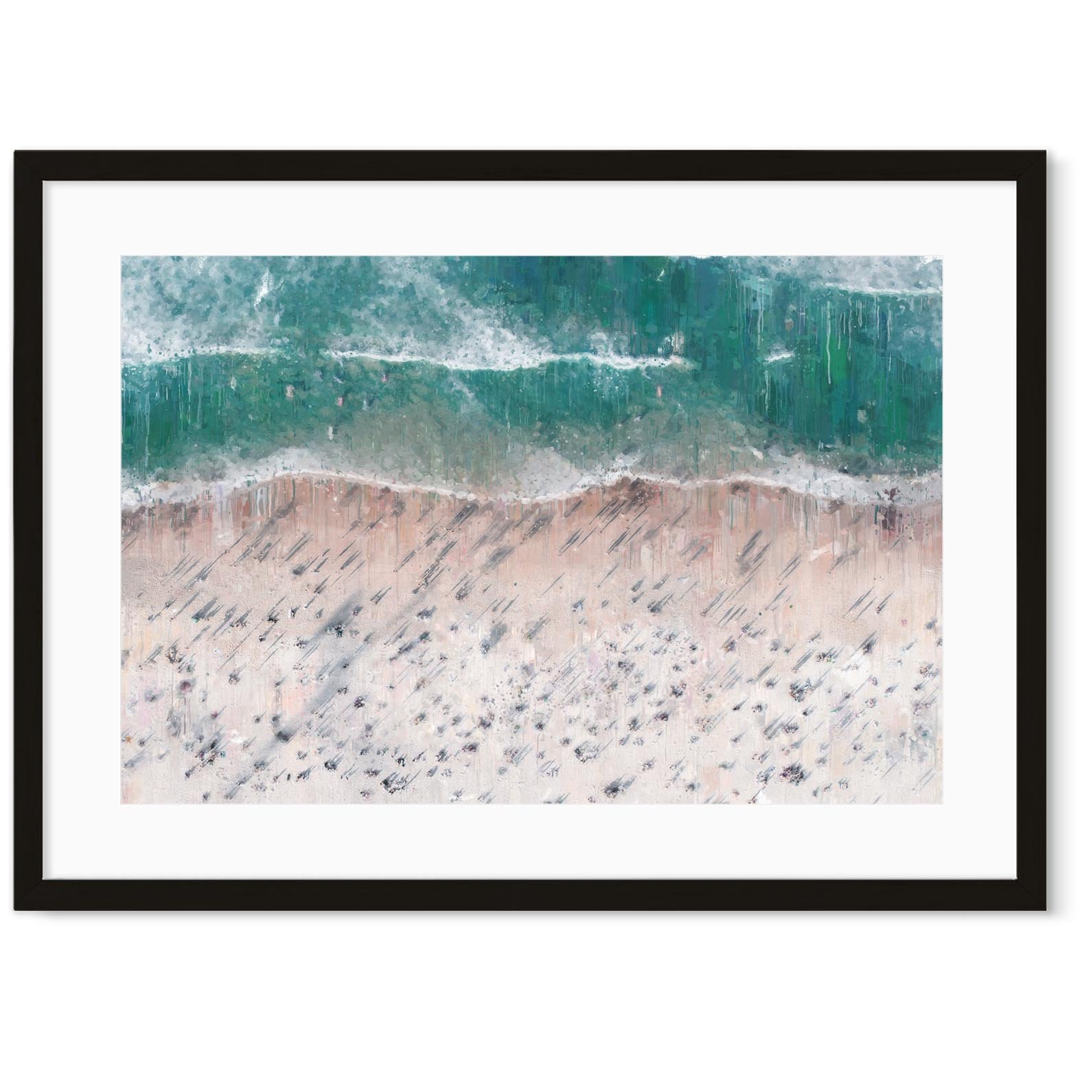 Image of Sandy Beach Shore Landscape Art Print