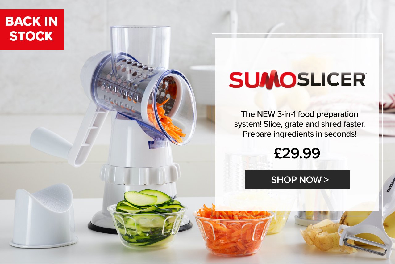 High Street TV: Back in Stock! The sell-out Sumo Slicer